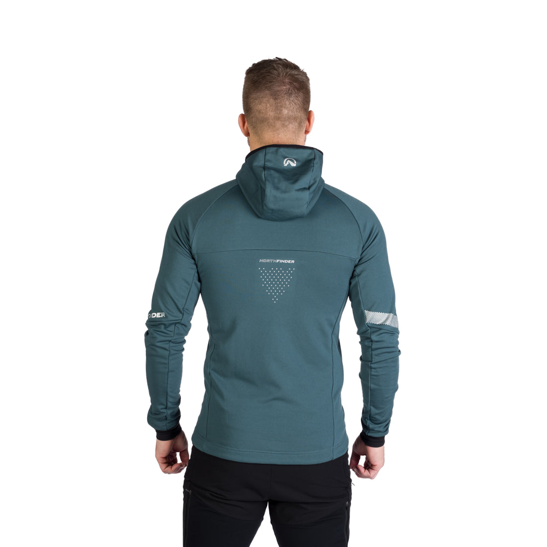 MI-3627SKP men's ski-touring sweater grid active sport full zip ZELEZNY