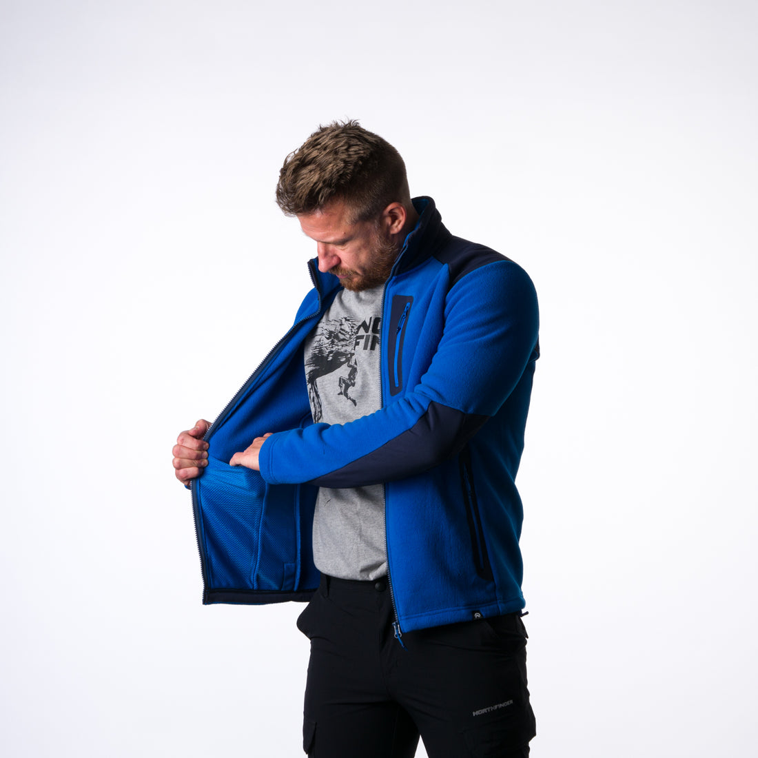 MI-3737PRO men's fleece sweatshirt  Polartec® Micro TRIBEC MINCOL