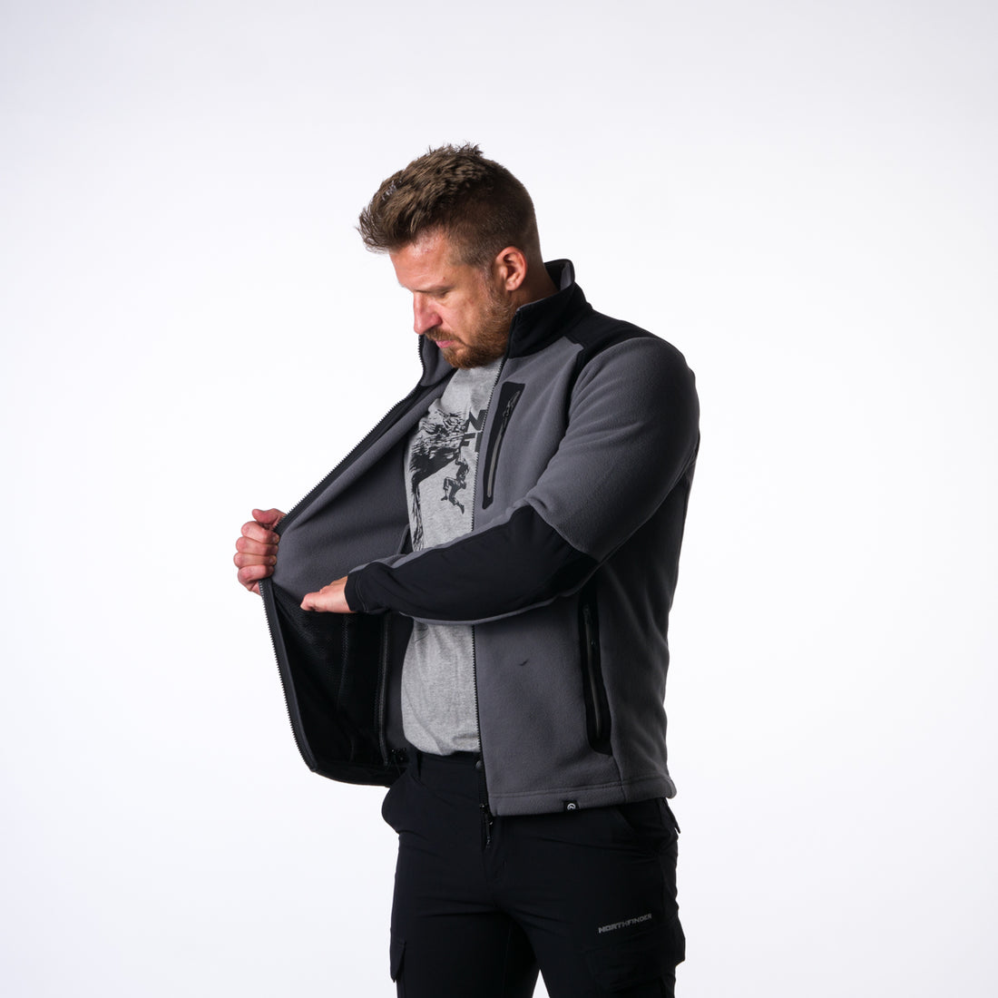 MI-3737PRO men's fleece sweatshirt  Polartec® Micro TRIBEC MINCOL