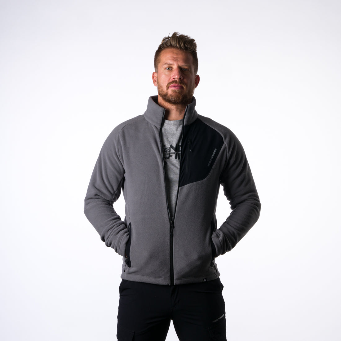 MI-3738PRO men's fleece sweatshirt  polartec® micro 200 PUPOV