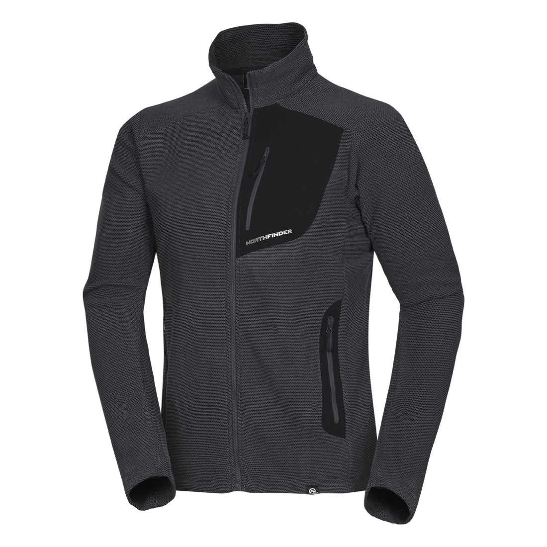 MI-3774OR men's trekking fleece sweater melange style BELLAMY