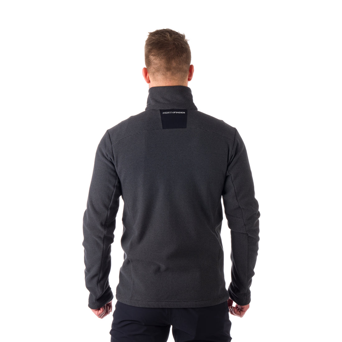 MI-3774OR men's trekking fleece sweater melange style BELLAMY