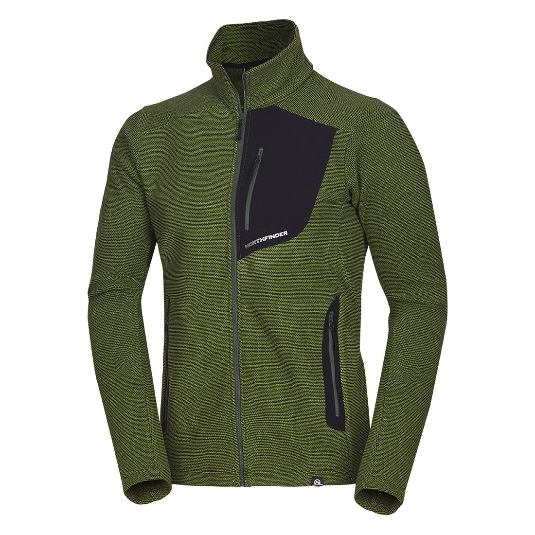 MI-3774OR men's trekking fleece sweater melange style BELLAMY