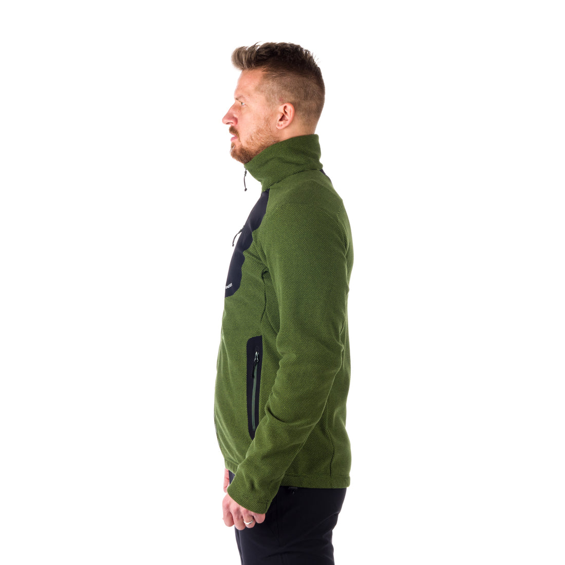 MI-3774OR men's trekking fleece sweater melange style BELLAMY