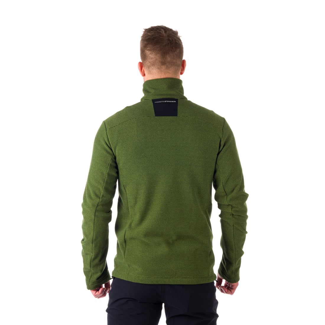 MI-3774OR men's trekking fleece sweater melange style BELLAMY