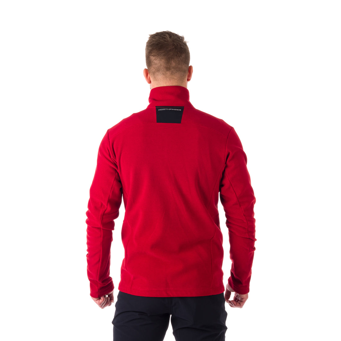 MI-3774OR men's trekking fleece sweater melange style BELLAMY