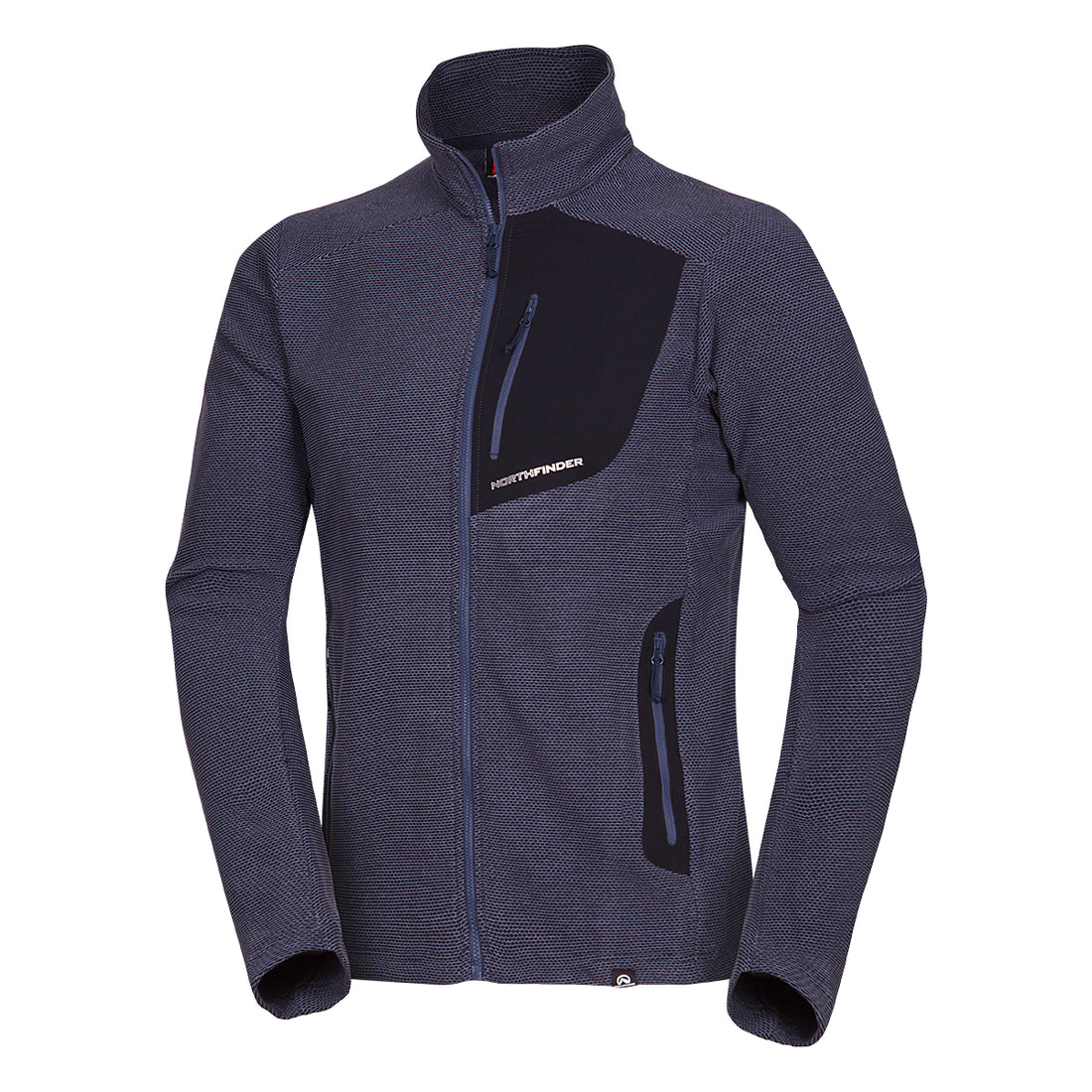 MI-3774OR men's trekking fleece sweater melange style BELLAMY