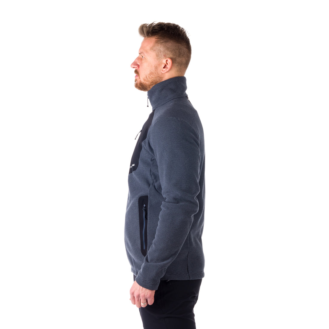 MI-3774OR men's trekking fleece sweater melange style BELLAMY