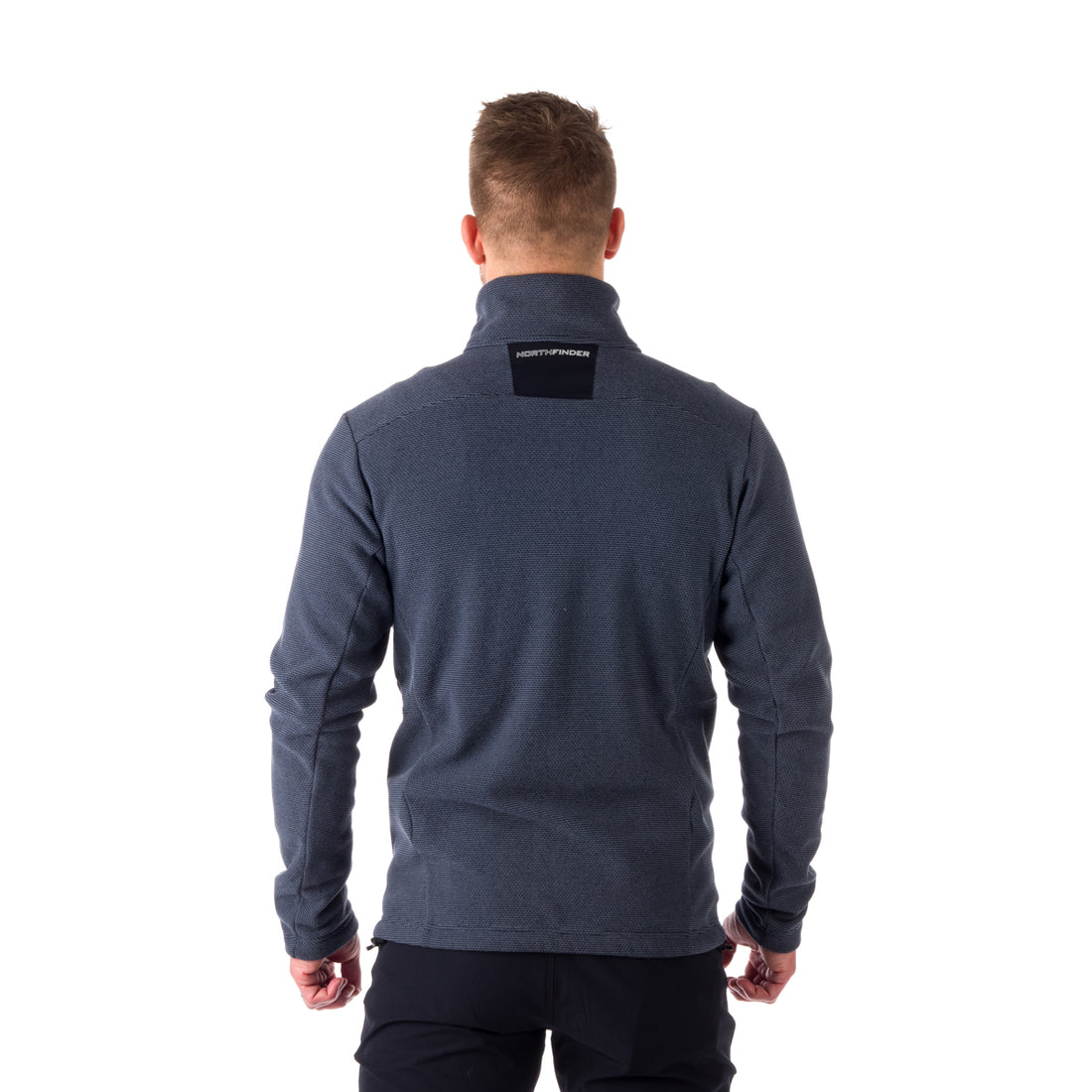 MI-3774OR men's trekking fleece sweater melange style BELLAMY