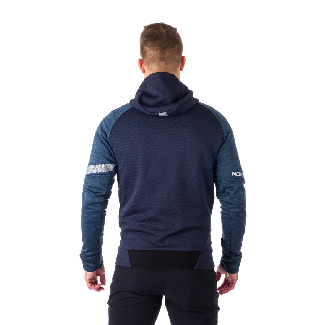 MI-3775OR men's outdoor melange active hoodie sweater BENICIO