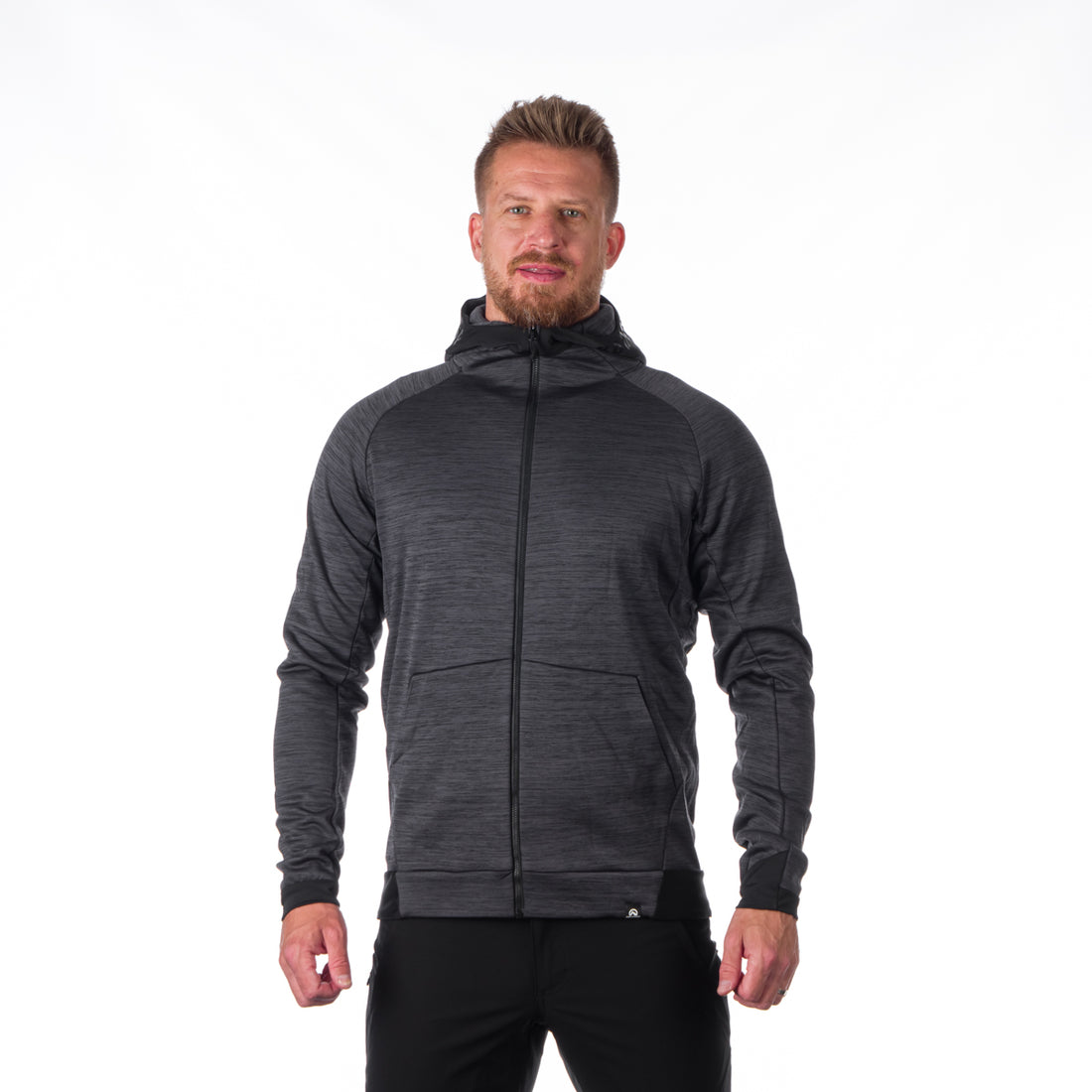 MI-3794OR men's melange hoody active sweater DAVE