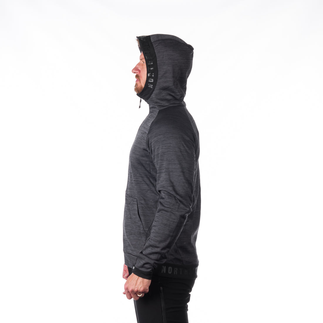 MI-3794OR men's melange hoody active sweater DAVE