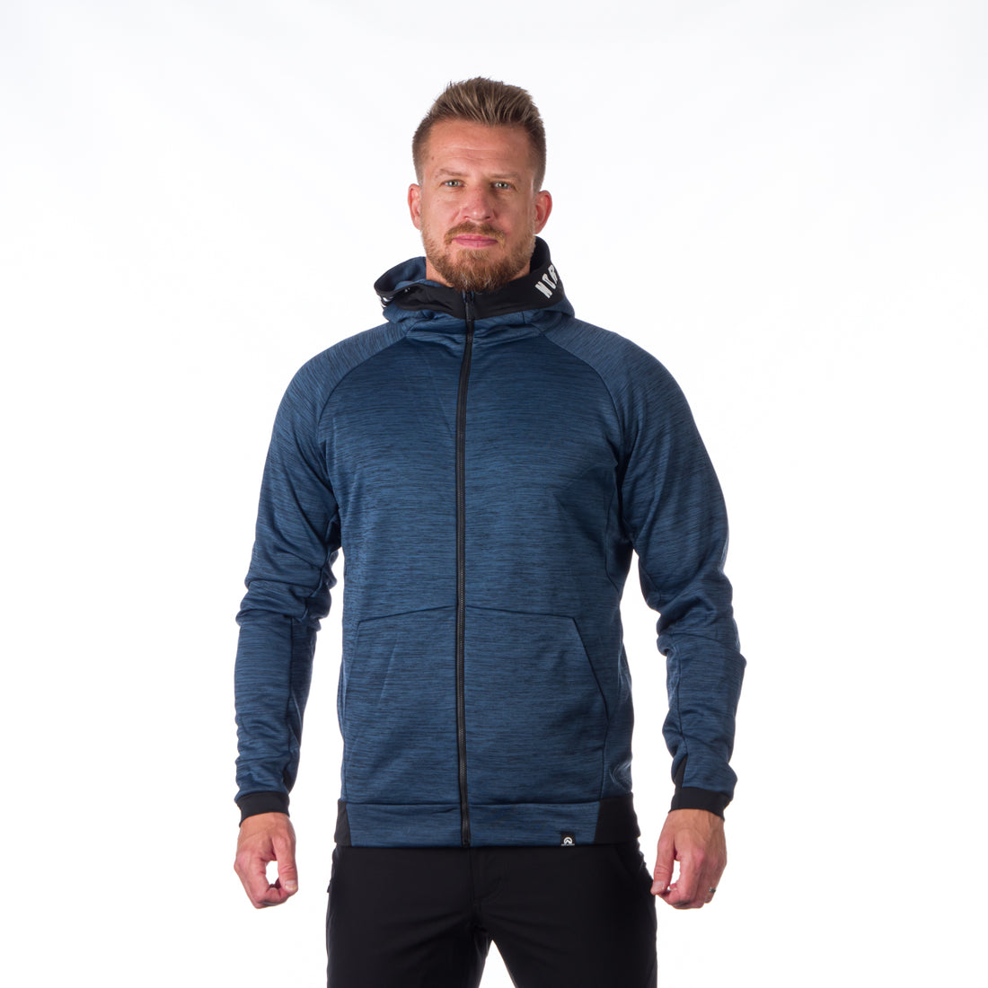 MI-3794OR men's melange hoody active sweater DAVE
