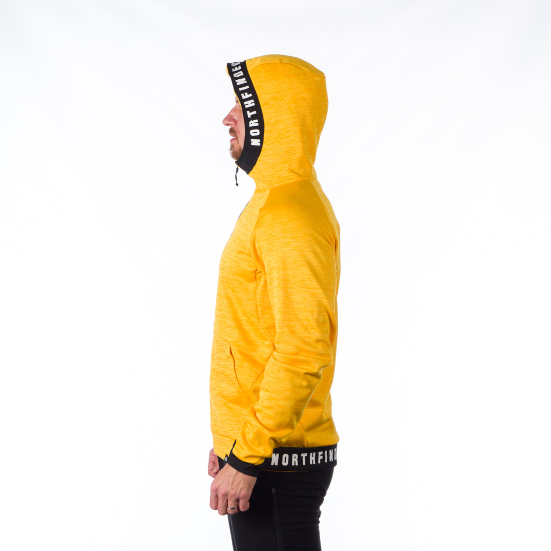 MI-3794OR men's melange hoody active sweater DAVE