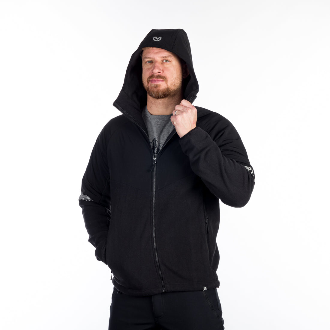 MI-3811OR men's fleece outdoor hood sweater NorthPolar GENE