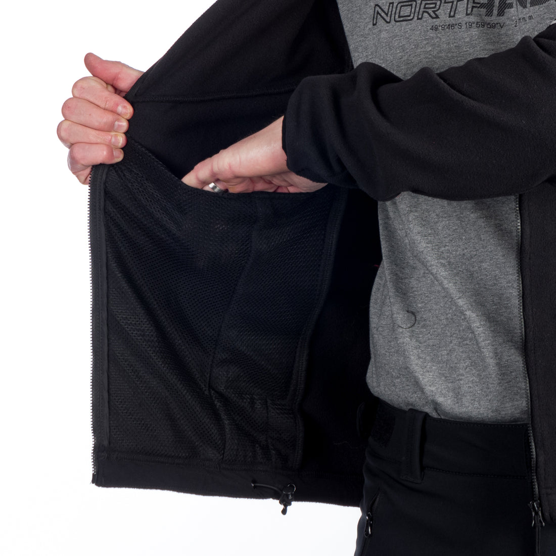 MI-3811OR men's fleece outdoor hood sweater NorthPolar GENE