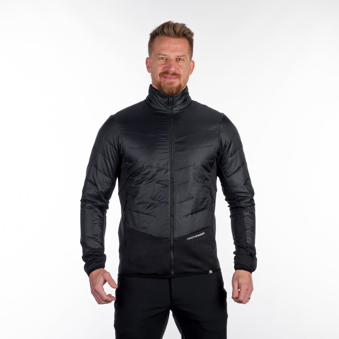 MI-3812OR men's hybrid windproof outdoor sweater with PrimaLoft ELDON