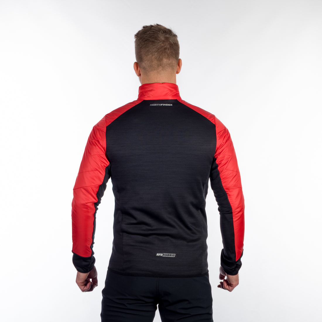 MI-3812OR men's hybrid windproof outdoor sweater with PrimaLoft ELDON