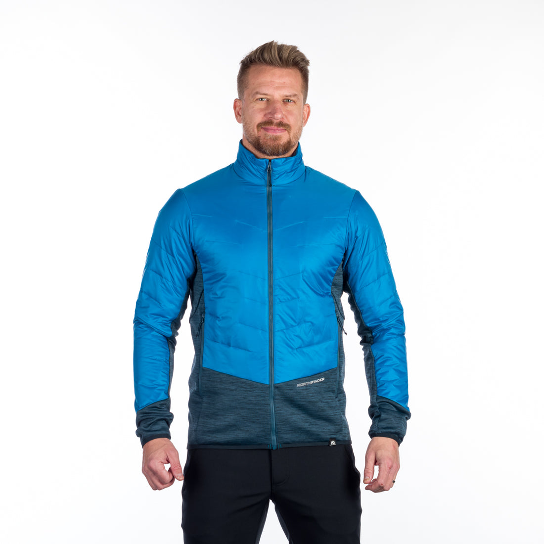 MI-3812OR men's hybrid windproof outdoor sweater with PrimaLoft ELDON
