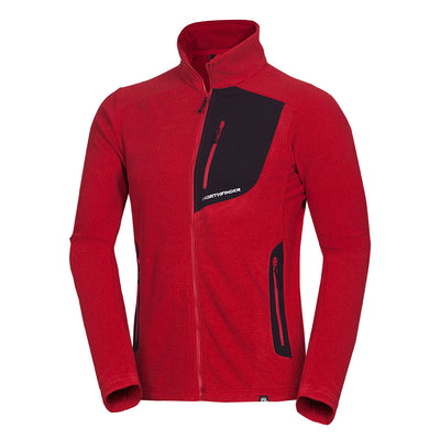 MI-3813OR men's trekking fleece sweater melange style BOB