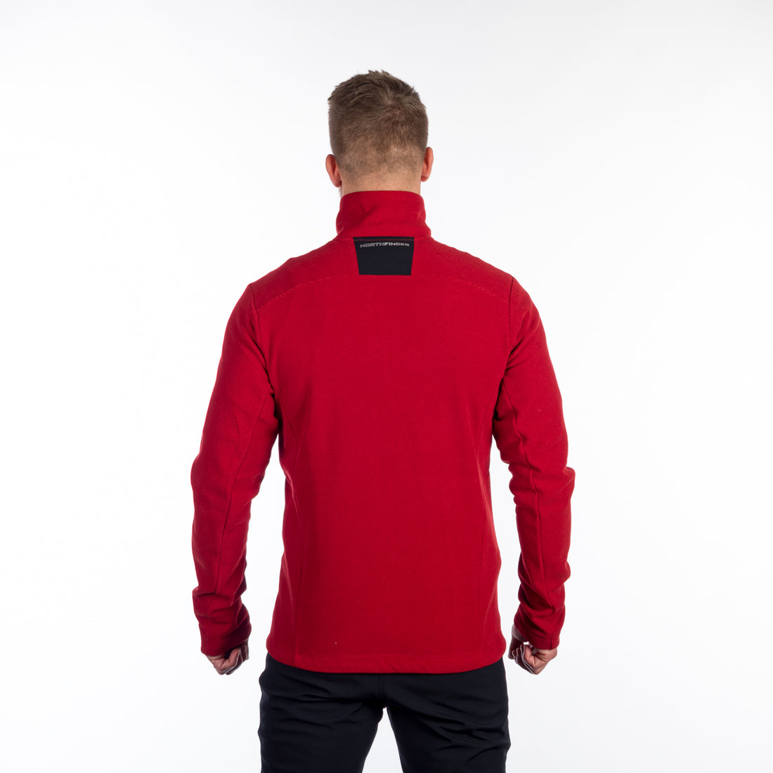 MI-3813OR men's trekking fleece sweater melange style BOB