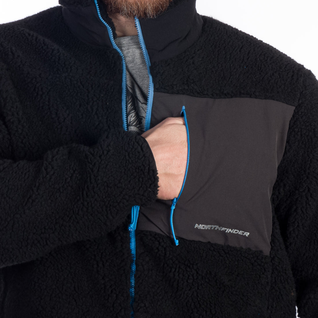 MI-3815OR men´s loose fit fleece sweatshirt LAURENCE