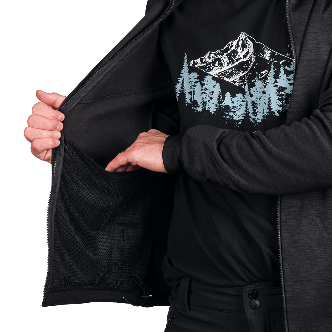 MI-3823OR Men's universal functional hoodie DAMMASTOCK