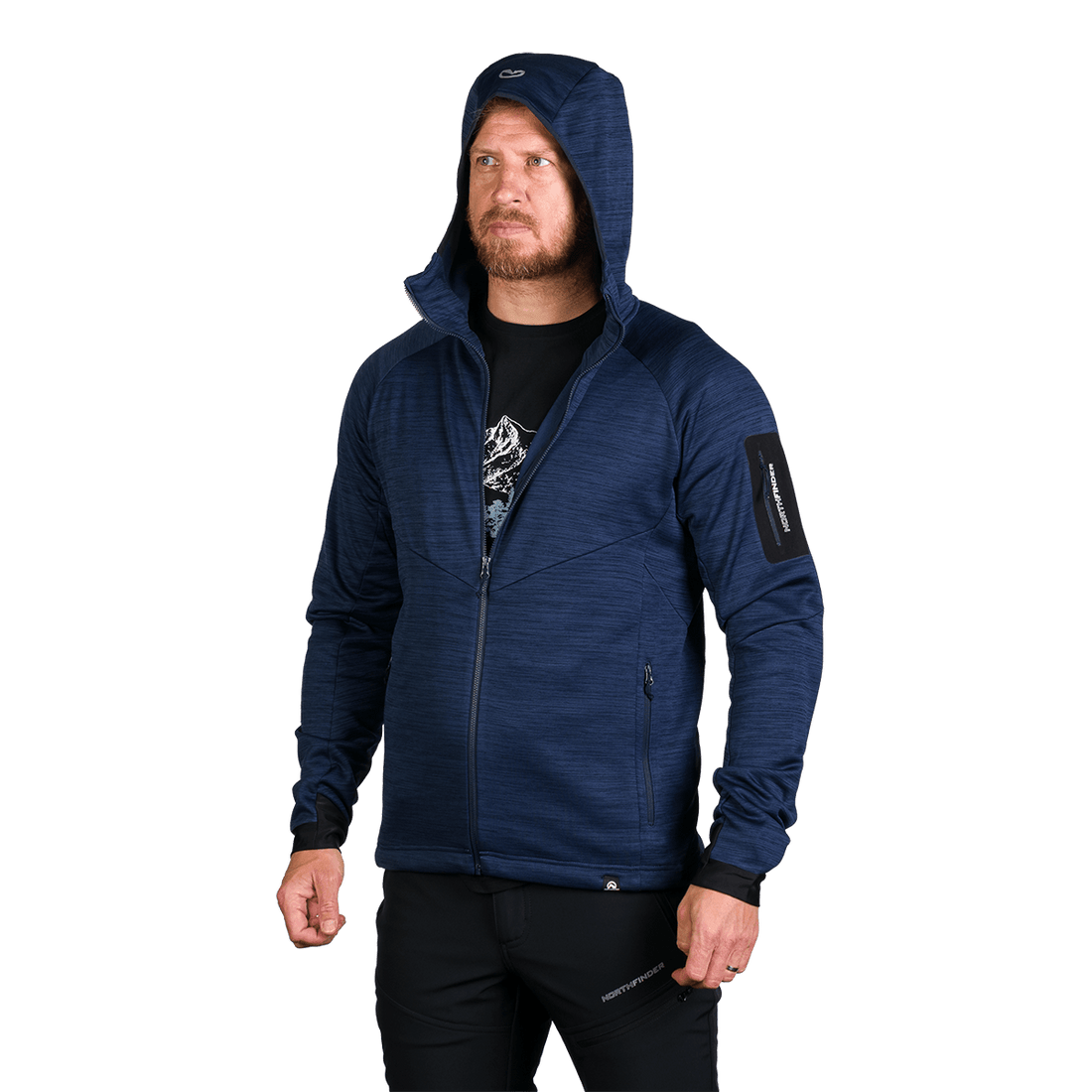 MI-3823OR Men's universal functional hoodie DAMMASTOCK