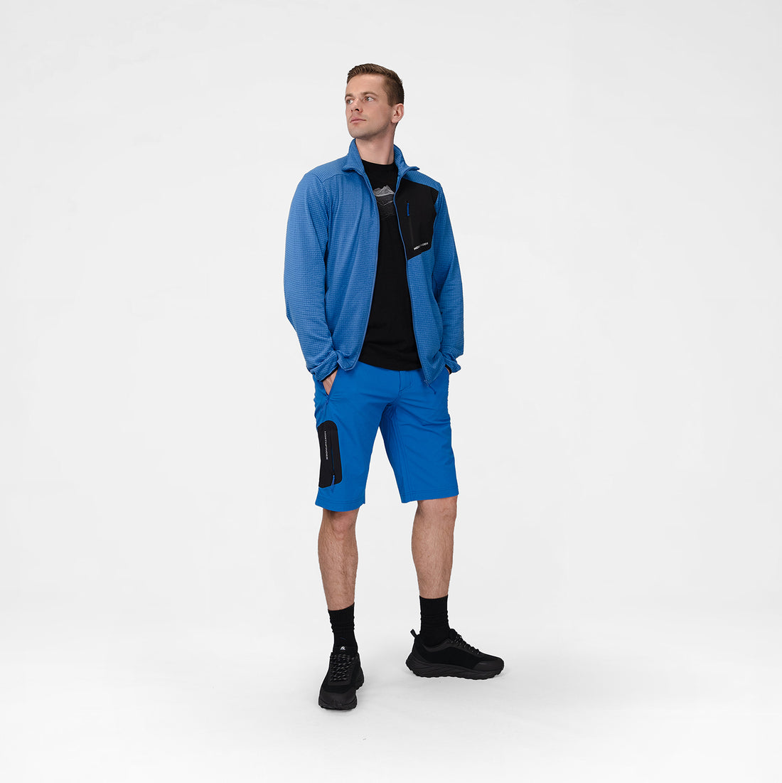 MI-38241OR men's fleece grid sweater TRUGBERG