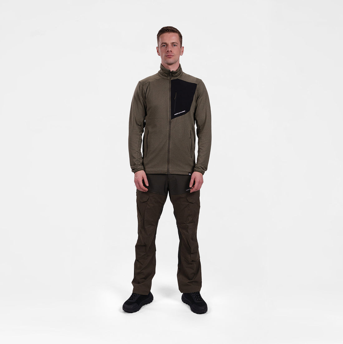 MI-38241OR men's fleece grid sweater TRUGBERG