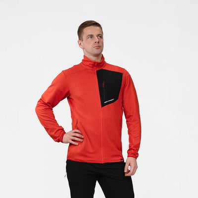 MI-38241OR men's fleece grid sweater TRUGBERG