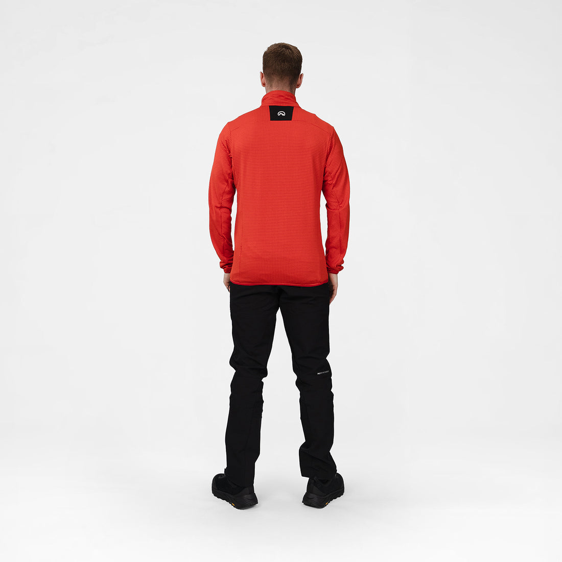 MI-38241OR men's fleece grid sweater TRUGBERG