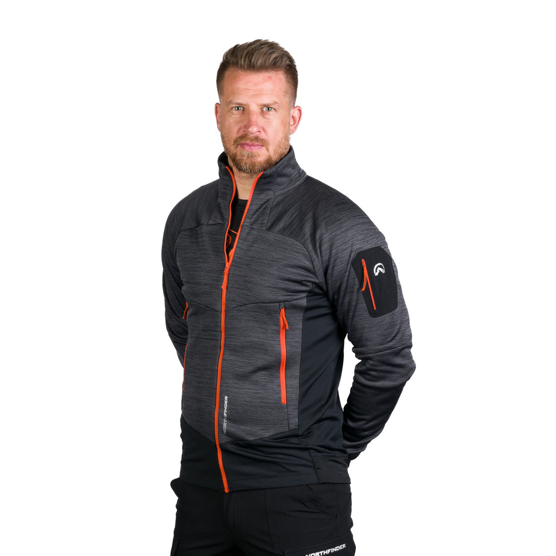 MI-3826OR men's melange multisport active sweater SAMMY