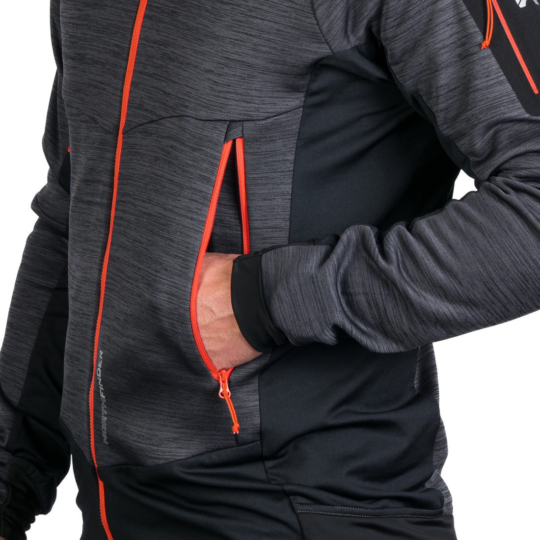 MI-3826OR men's melange multisport active sweater SAMMY