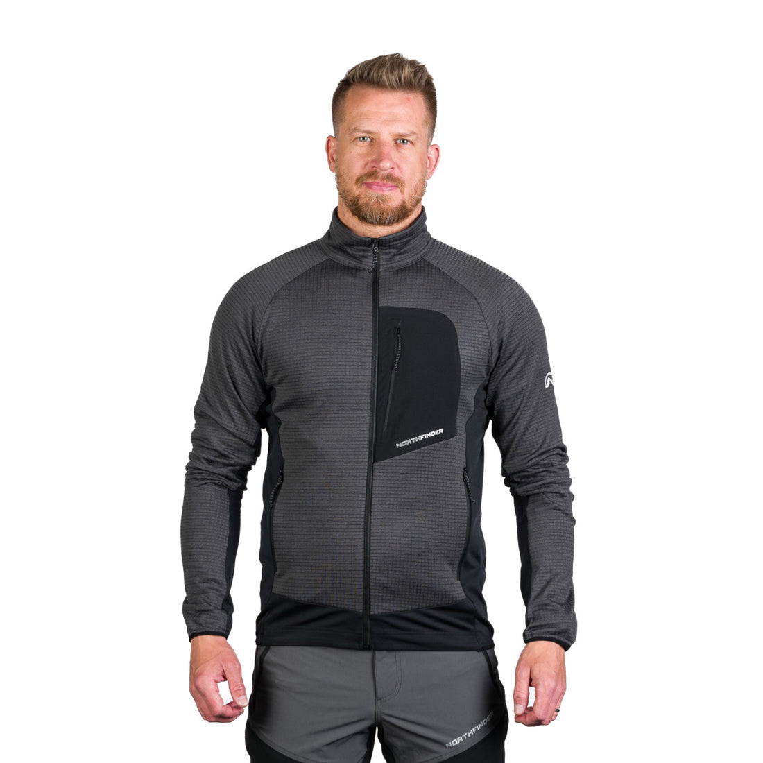 MI-3827OR men's active multisport fleece sweater KENTON