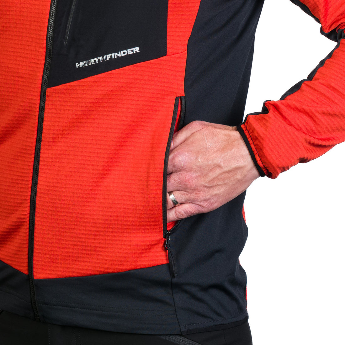 MI-3827OR men's active multisport fleece sweater KENTON