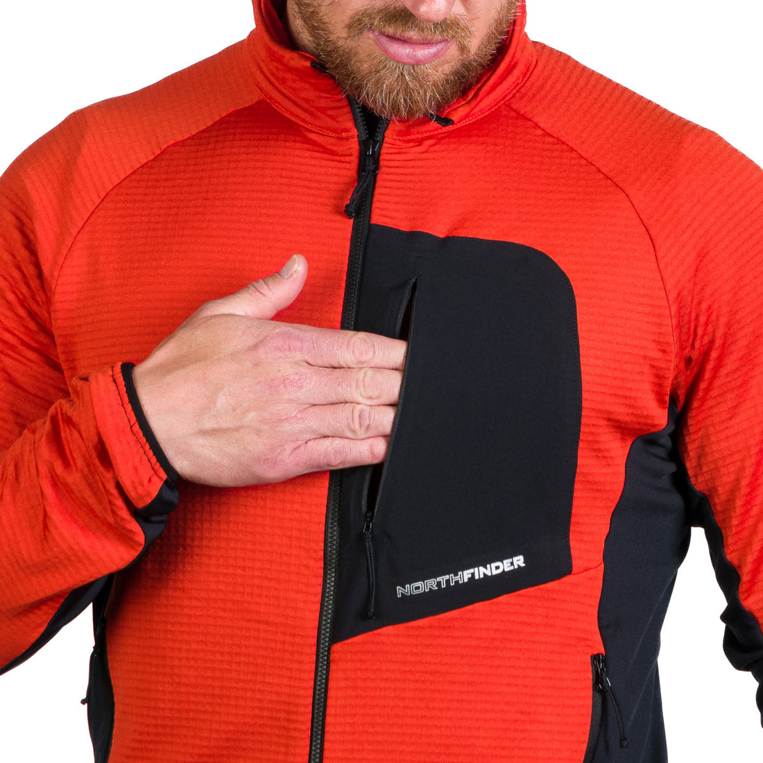 MI-3827OR men's active multisport fleece sweater KENTON