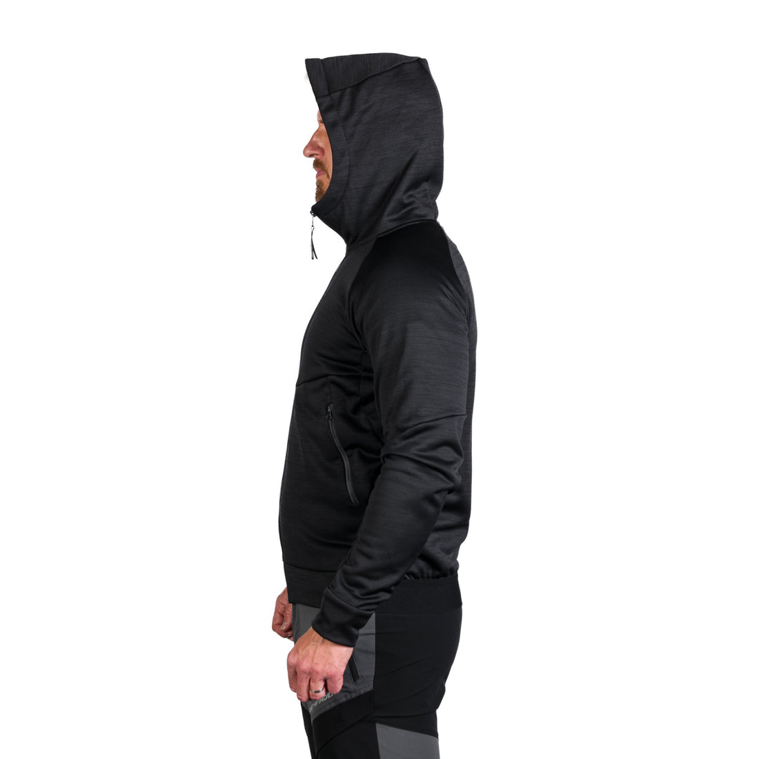 MI-3828OR men's active multisport melange fleece hoody sweater KEN