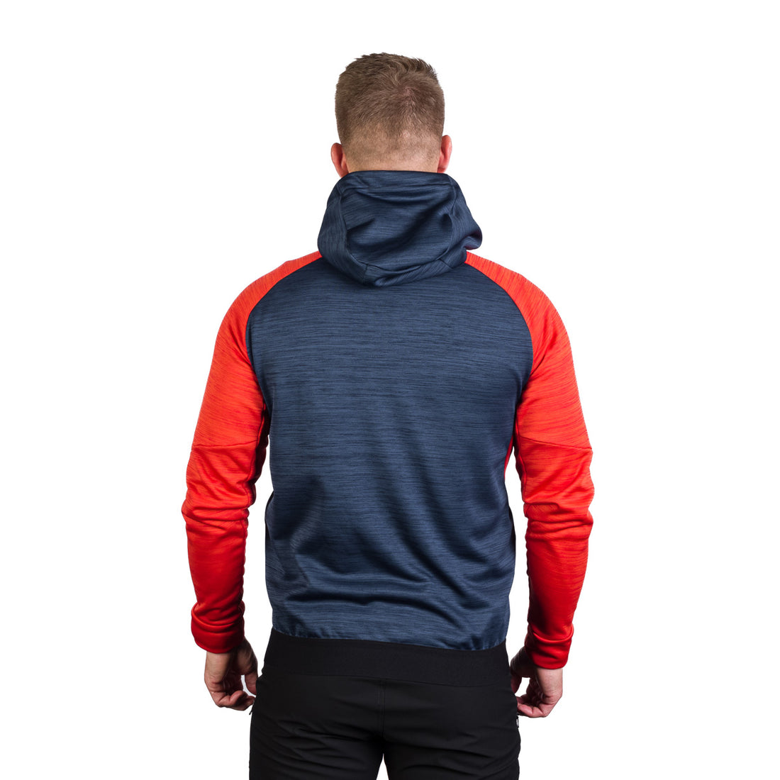 MI-3828OR men's active multisport melange fleece hoody sweater KEN