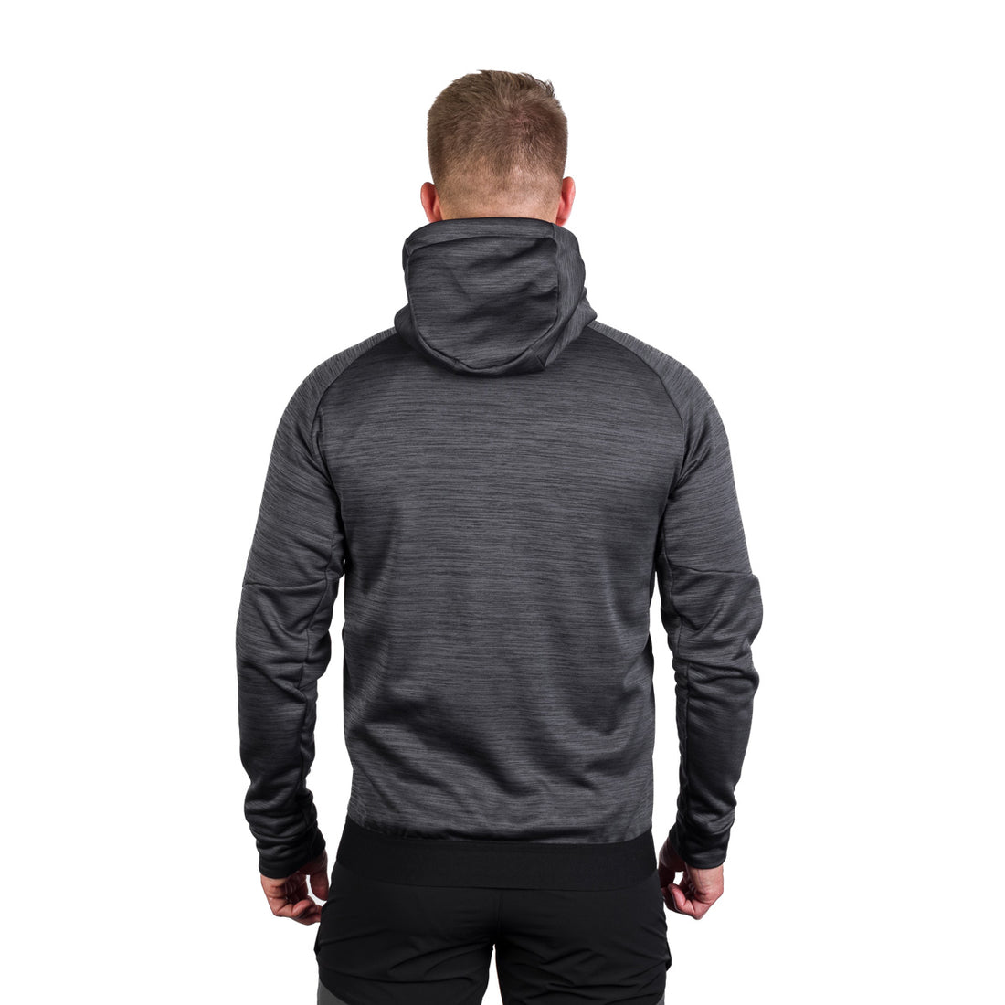 MI-3828OR men's active multisport melange fleece hoody sweater KEN