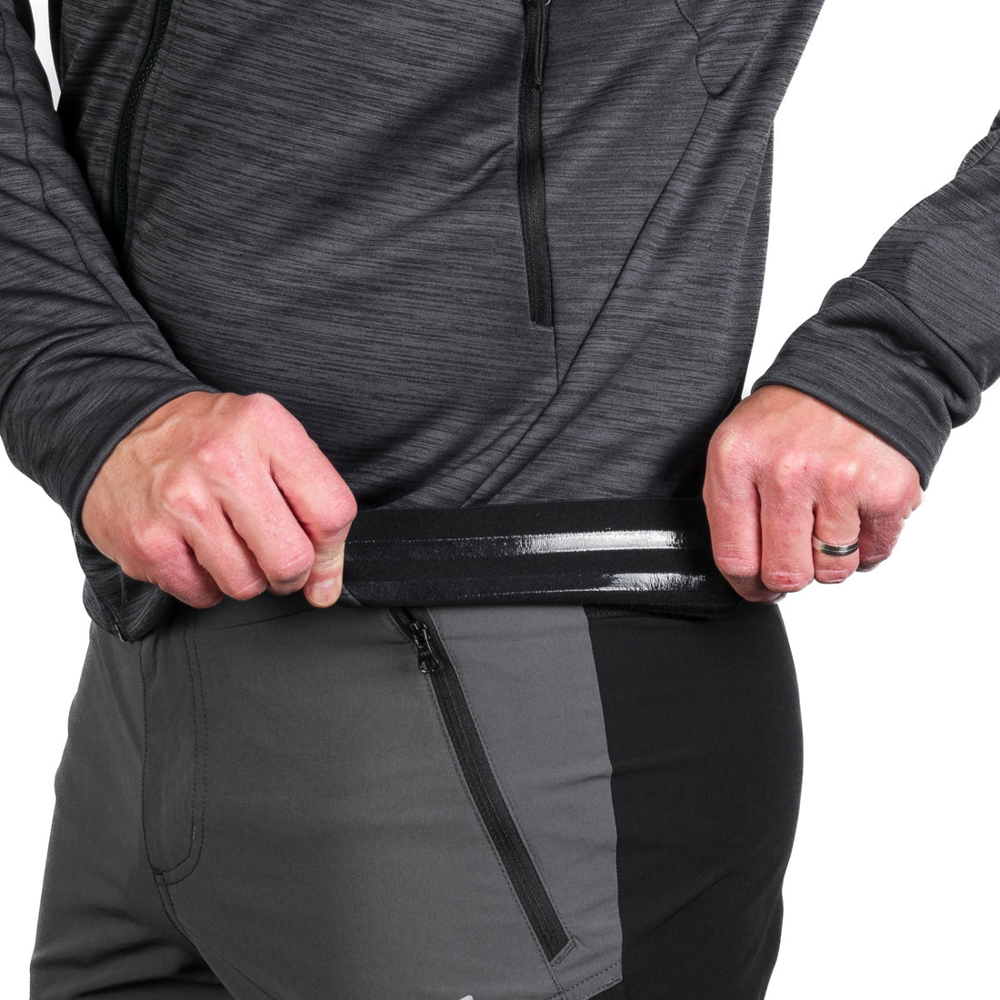 MI-3828OR men's active multisport melange fleece hoody sweater KEN