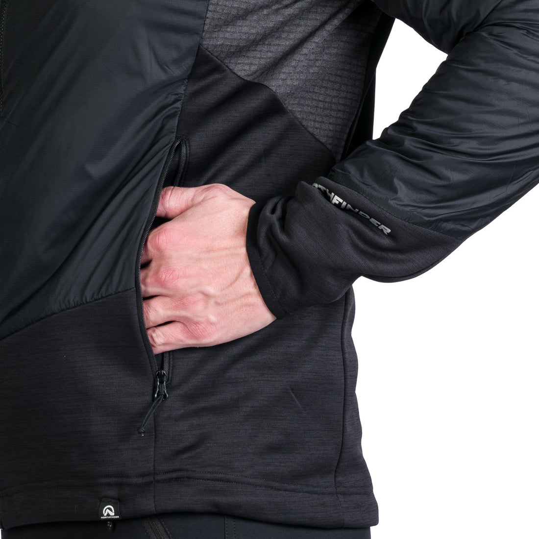 MI-3844OR men's hybrid windproof outdoor sweater GIULIANO