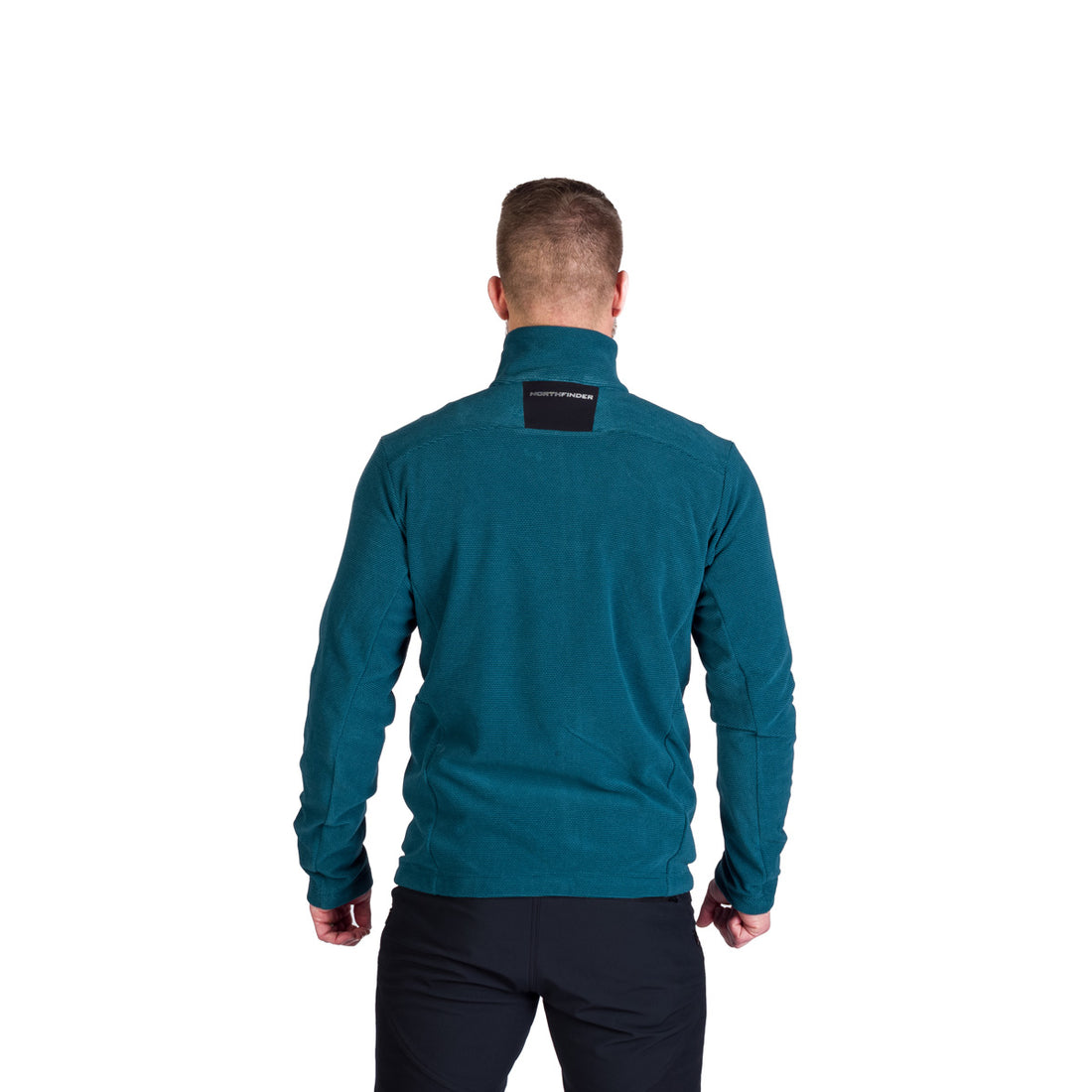 MI-3845OR men's trekking fleece sweater melange style LUDOVICO