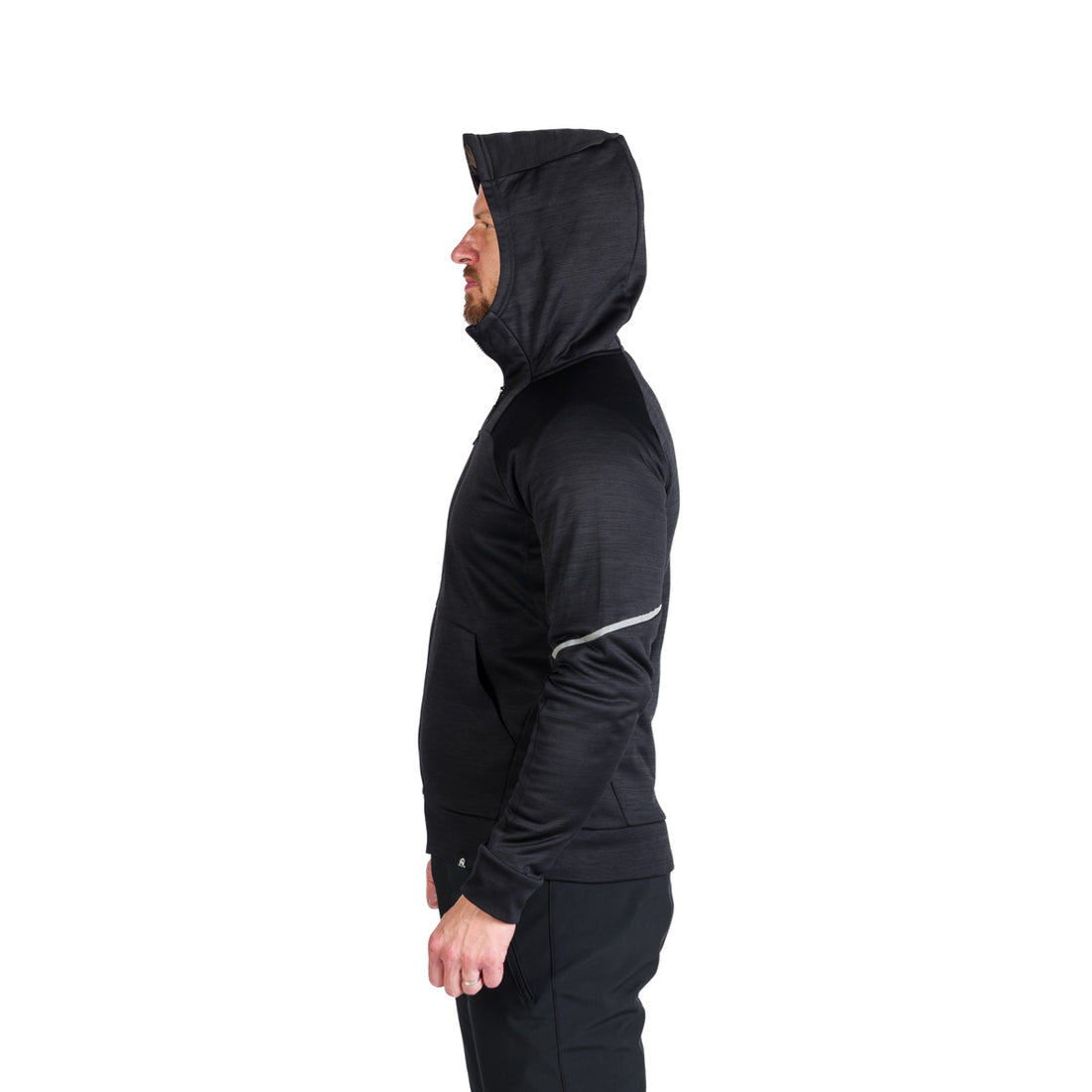 MI-3846OR men's technical fleece sweater melange style LUIGI