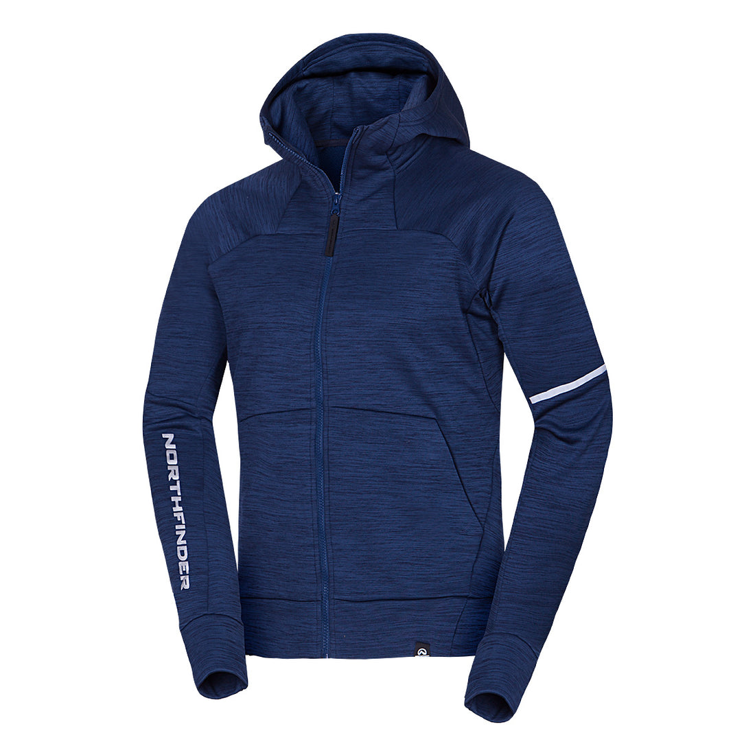 MI-3846OR men's technical fleece sweater melange style LUIGI