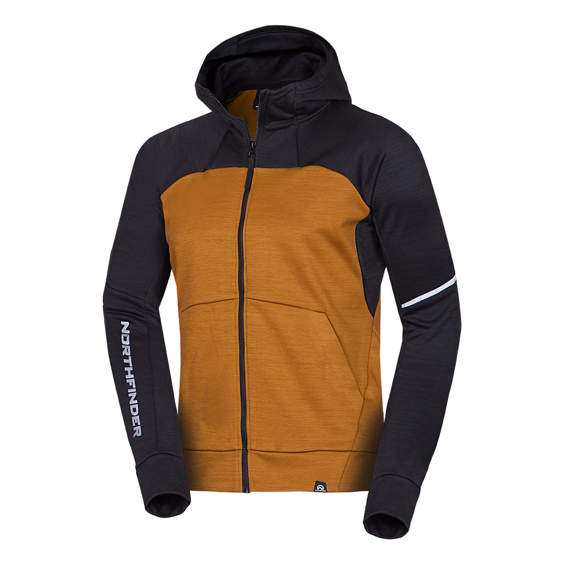 MI-3846OR men's technical fleece sweater melange style LUIGI