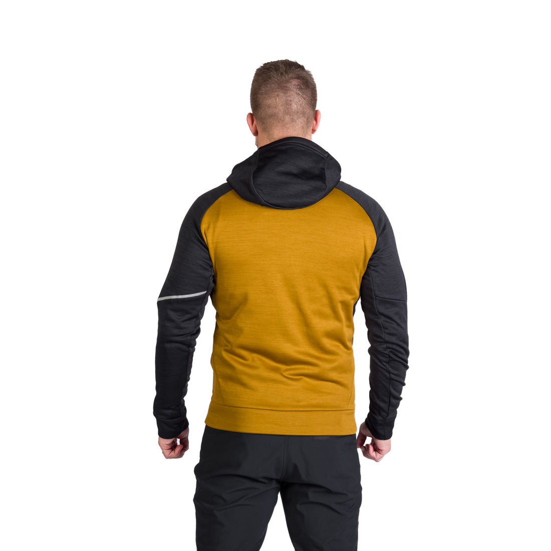 MI-3846OR men's technical fleece sweater melange style LUIGI