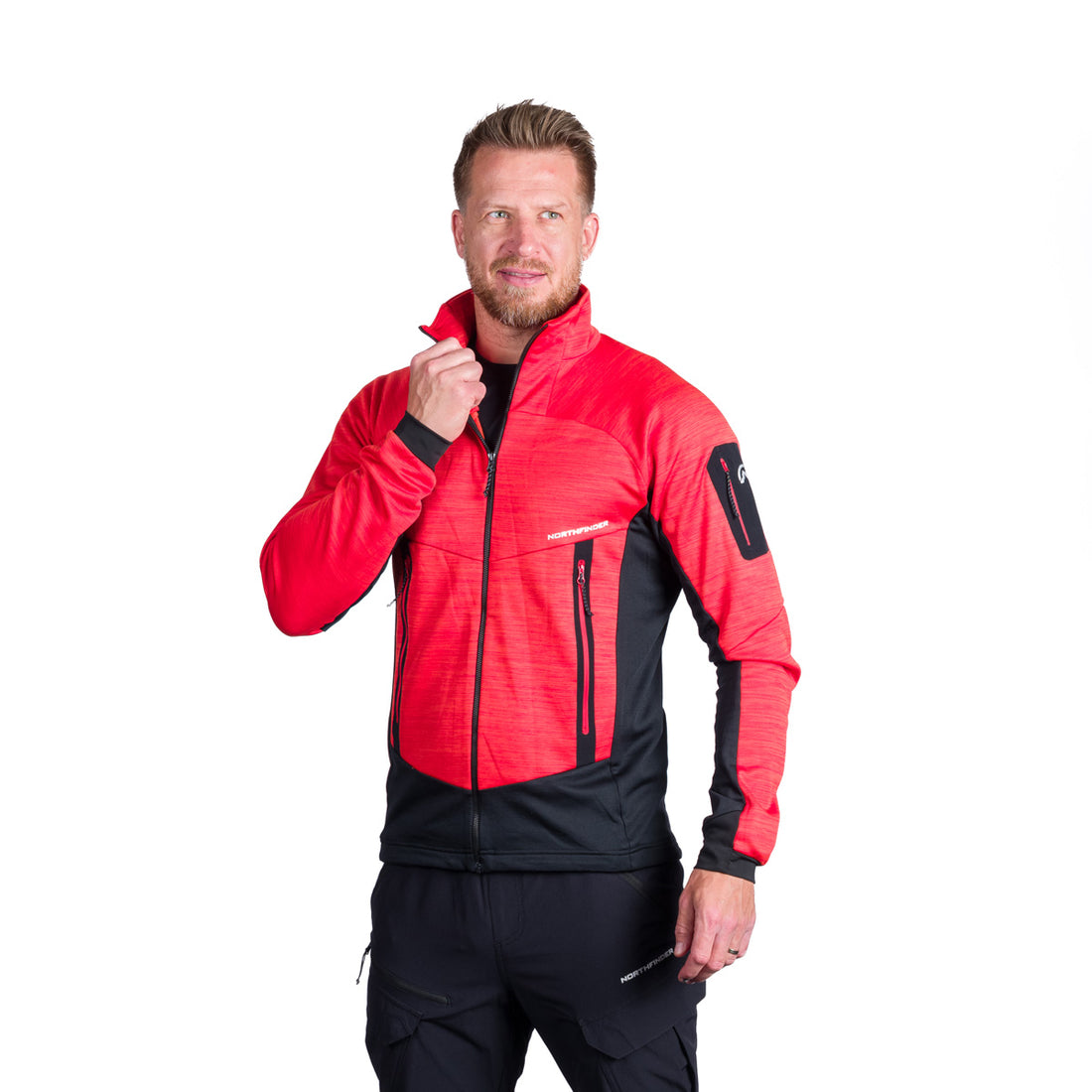 MI-3866OR men's melange multisport active sweater GENNARO