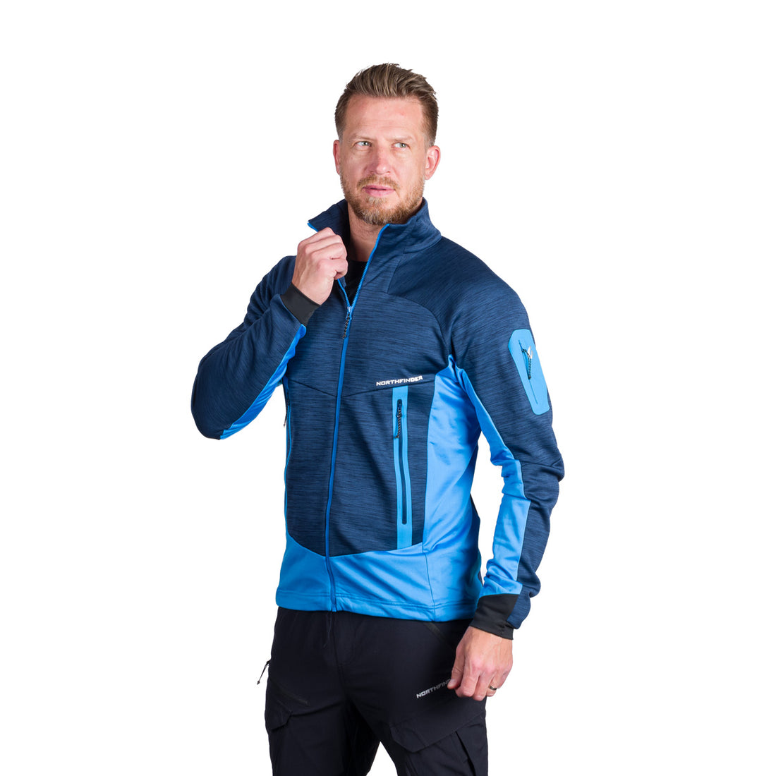 MI-3866OR men's melange multisport active sweater GENNARO