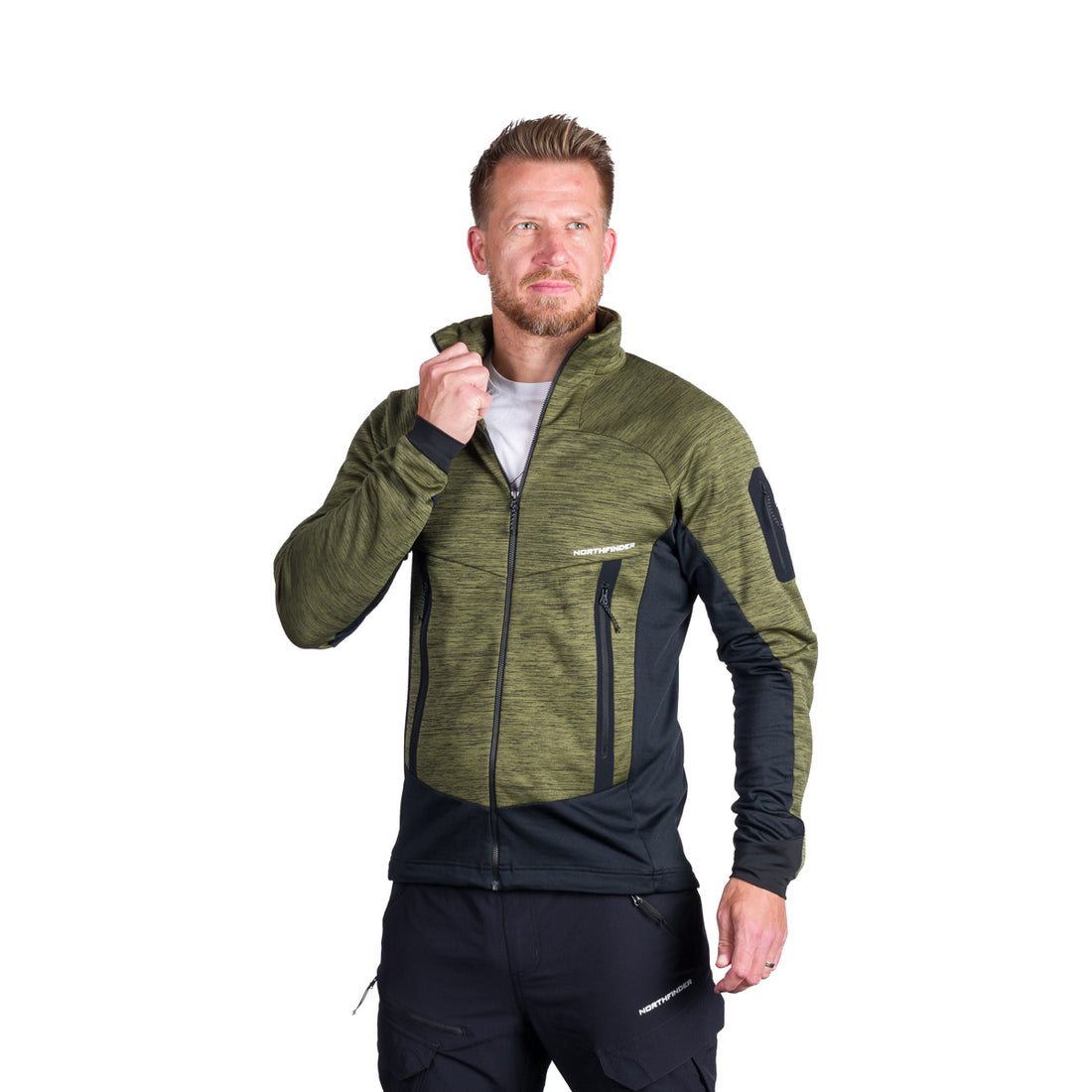 MI-3866OR men's melange multisport active sweater GENNARO